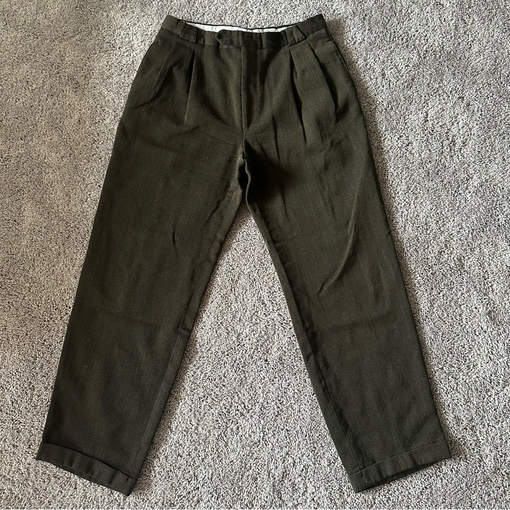 Men's Vintage Hugo Boss 36x32 Straight Leg Dress Pant